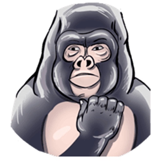 Gorilla King Stickers