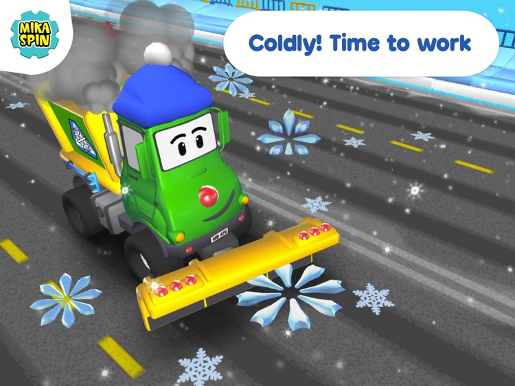 Mika "Snow Plow" Spin — street snow plow fun game for kids by Bogdan Miryuk