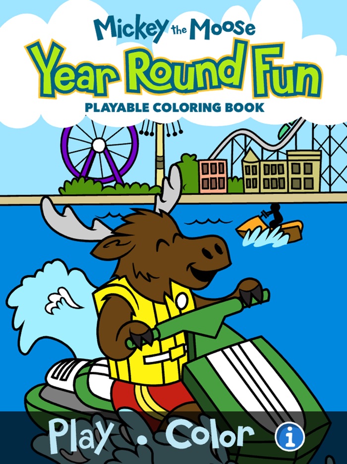 Mickey the Moose Coloring Book