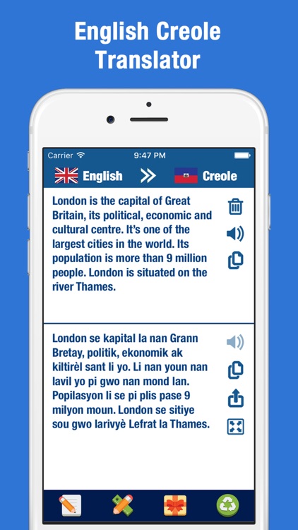 English Creole Translator & Dictionary