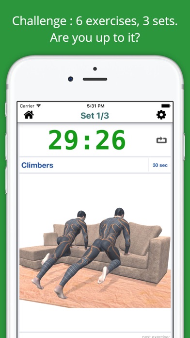 Home Sofa Workout Challenge Free - Lose Weight screenshot 2