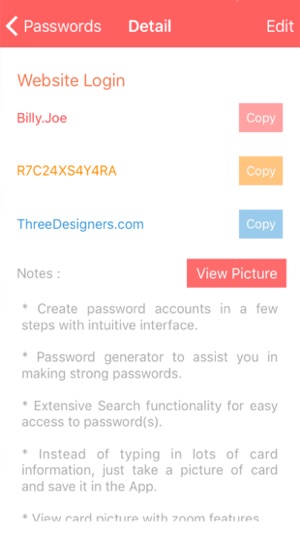 Password Organizer Pro - Secure Passwords and Pics(圖4)-速報App