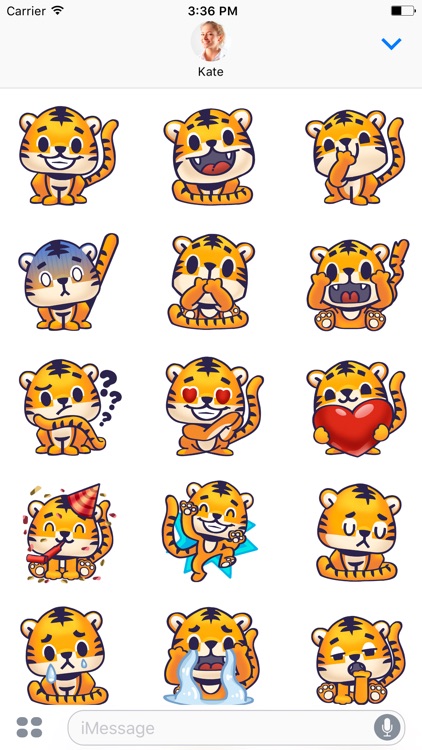 Rawai Tiger - baby tiger stickers for kids park screenshot-4
