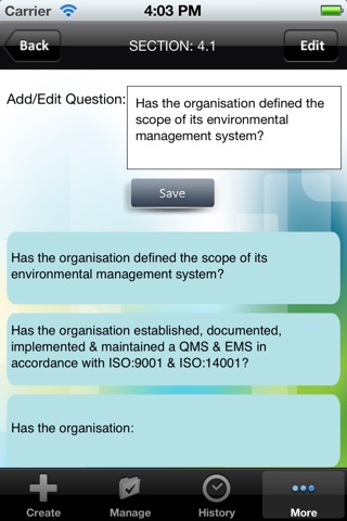 Nifty ISO 9001 screenshot 4