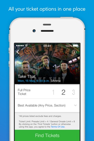 Ticketmaster IE screenshot 2