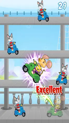 Game screenshot Mr Cat and Mouse Scooter Jump mod apk