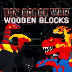 Activities of Toy Robot War Wooden Blocks