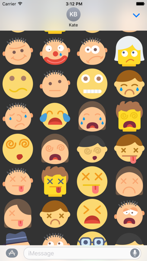 Emoticons Stickers Emojis for iMessage Chat(圖3)-速報App