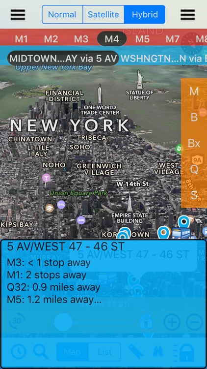 Bus NYC 3D with NOAA Radar Free screenshot-4