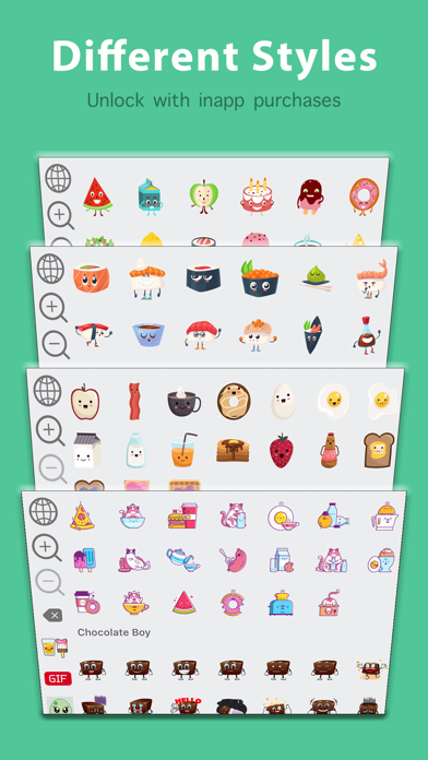 Kawaii Food Emoji Keyboard & Sticker Packs screenshot 4