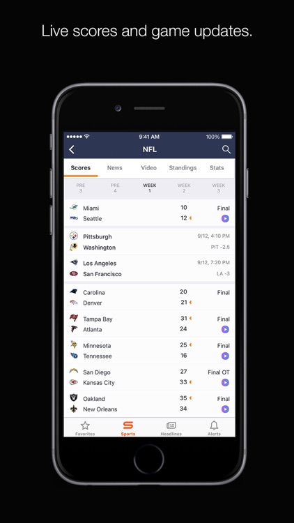 Yahoo Sports - Teams, Scores, News & Highlights screenshot-0