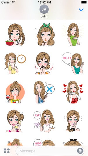 Sharon Vol.1 Stickers for iMessage by AMSTICKERS(圖3)-速報App