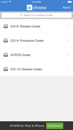 ICD-10 HCPCS ICD-9(圖1)-速報App