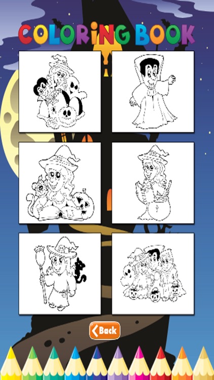 Halloween Coloring Book - Activities for Kids screenshot-4