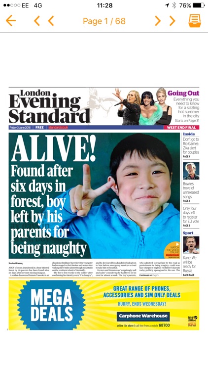 London Evening Standard Digital Edition