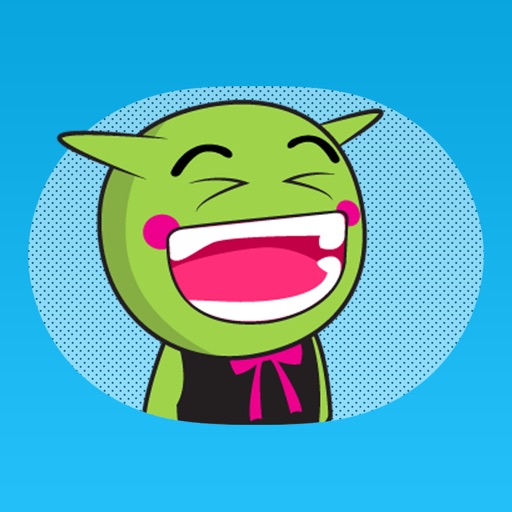 Tiny Orc - Green Fantasy Monster Animated Sticker iOS App