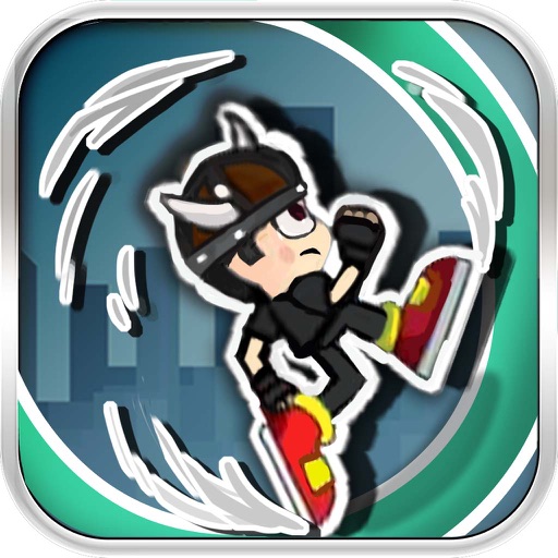 Swing running man icon