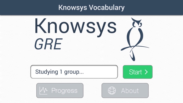 Knowsys GRE Vocabulary Flashcards