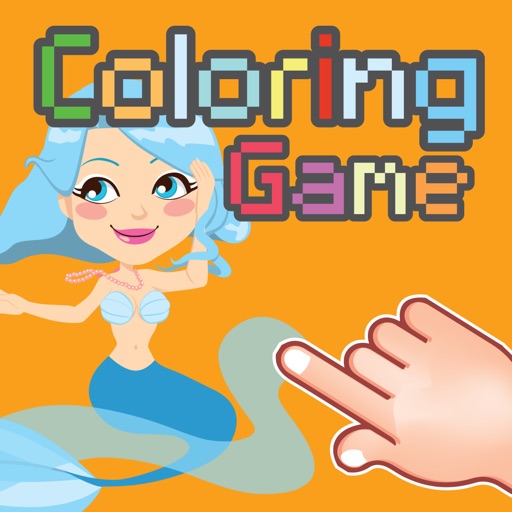 Cute Little Mermaid Coloring Book for Kids iOS App