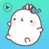 Stickers Molang Cartoon Rabbit Emoticons emoji