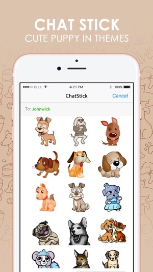 Cute Puppy Emoji Sticker Keyboard Themes