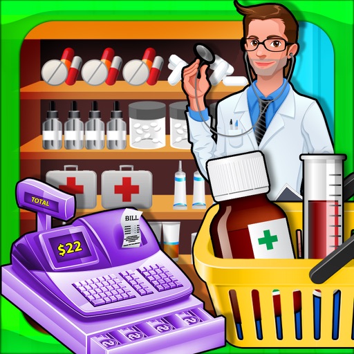 Supermarket Drugstore Cashier - Cash register Sim icon