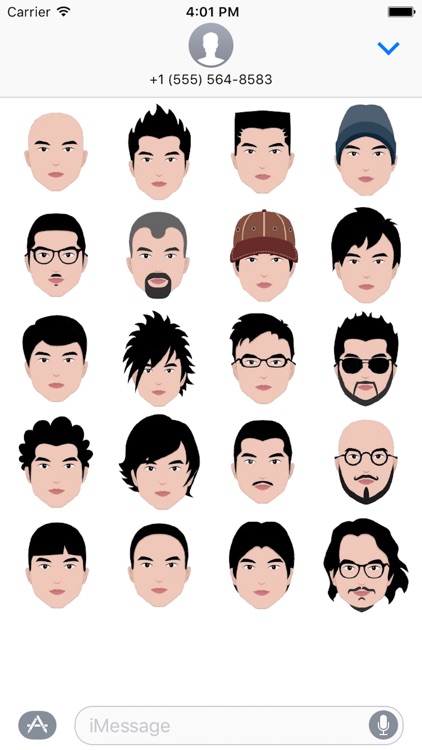Hair Emoji - Sticker