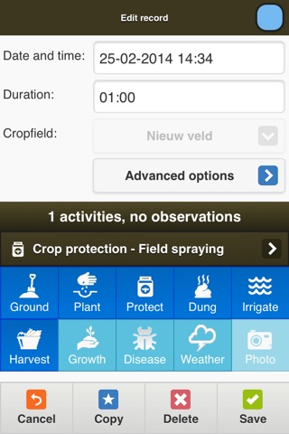 Crop-R Teeltregistratie screenshot 4