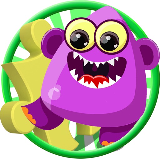 Jigsaw Monster Puzzle Game For Children Icon