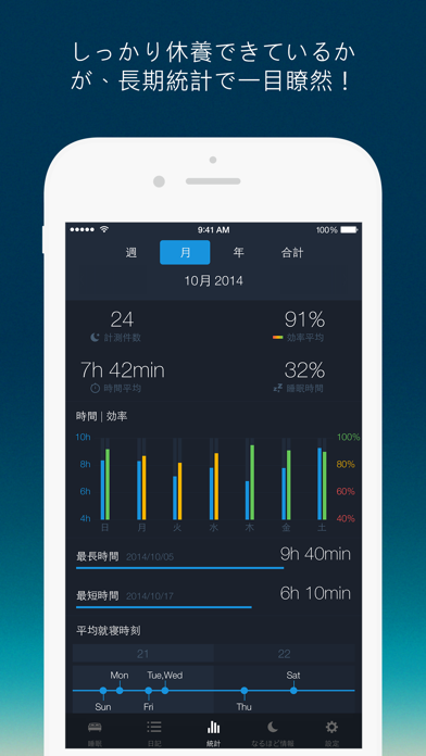 睡眠計測アプリ Sleep Better screenshot1