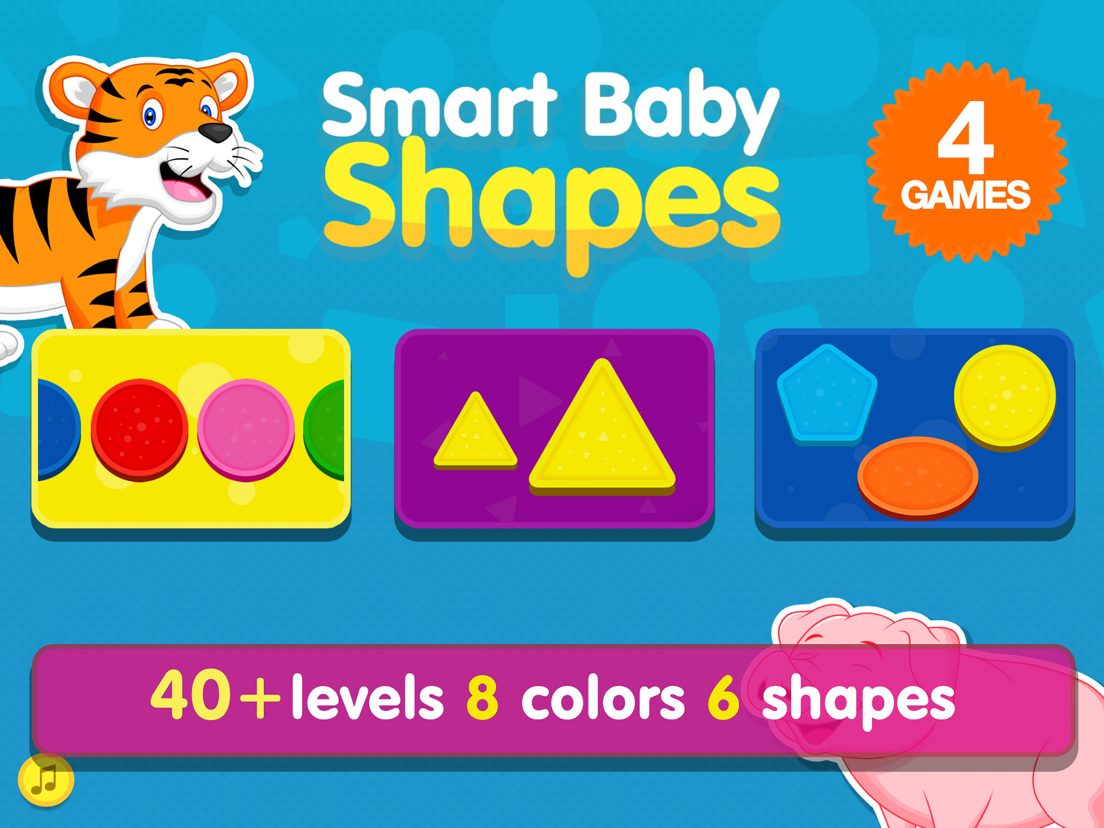 Smart Baby Shapes Learning games for toddler kids App voor iPhone