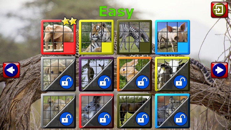 Kids Animal Slide Puzzle 15 Mystic squares game screenshot-3