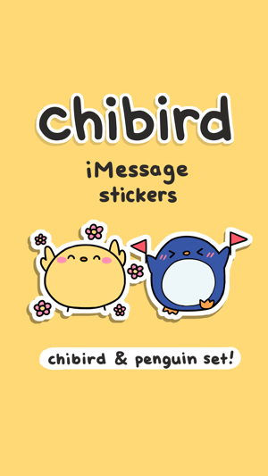 Chibird & Penguin Stickers