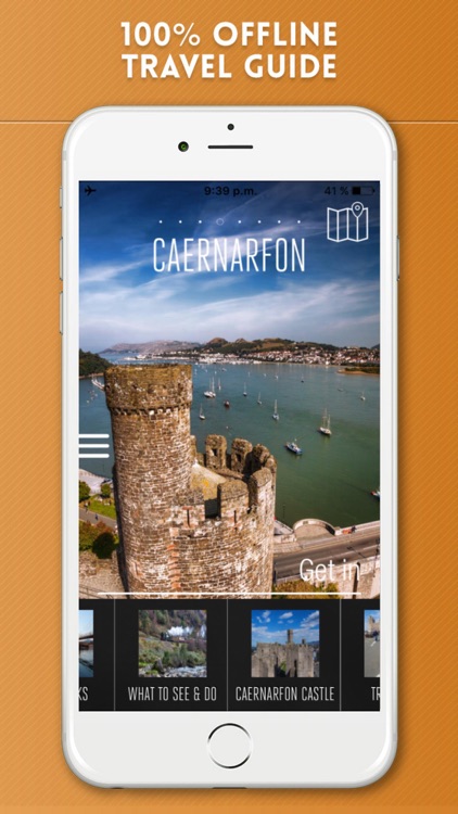 Caernarfon Travel Guide and Offline Street Map