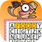 Icon Crossword Puzzle Food: Word Search in the letters table