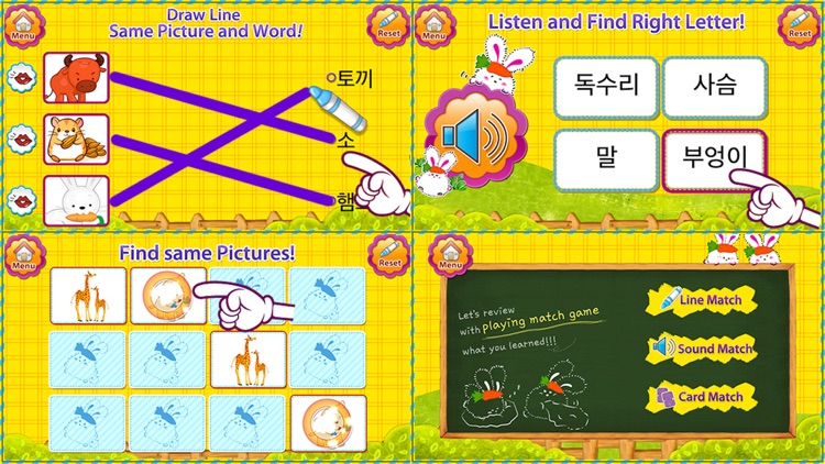 POPOYA Korean Animal FlashCards