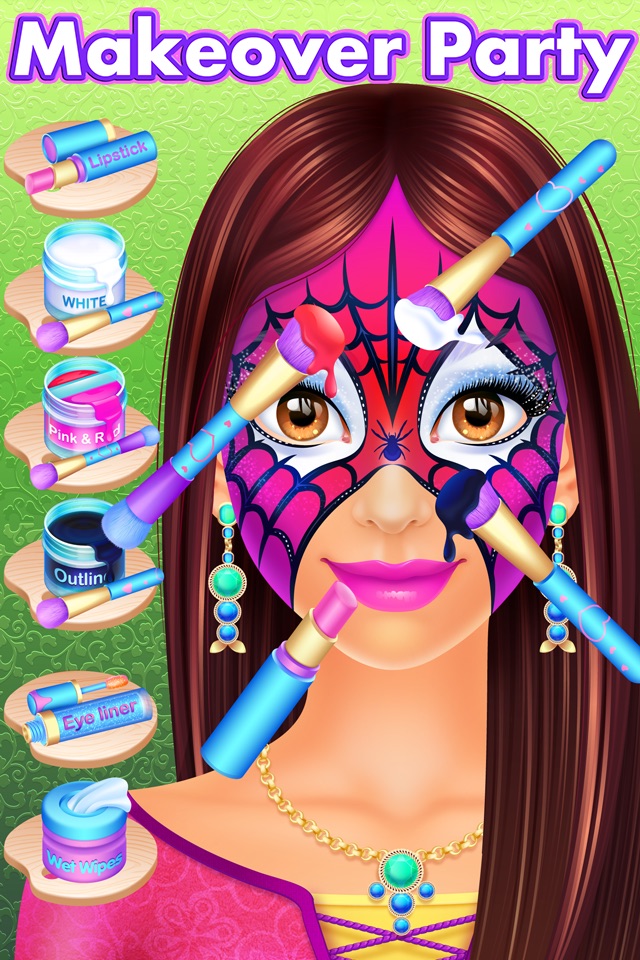 Face Painting & Makeup Girls Party Salon - Kid Spa screenshot 4
