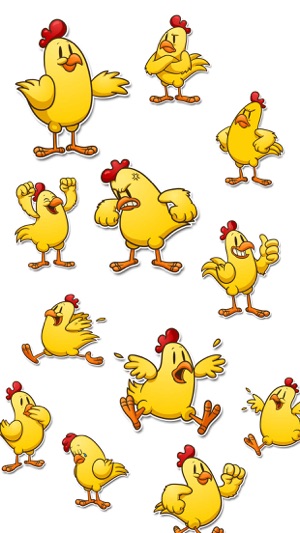 Cute Chicken Expressions Stickers(圖2)-速報App