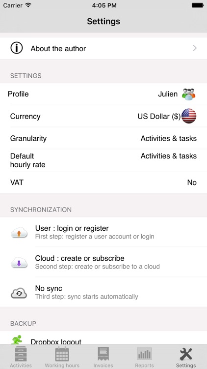 Timesheet, hours and invoicing screenshot-4