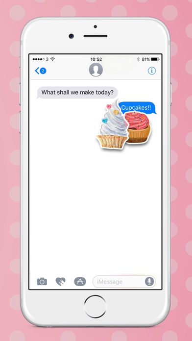 Cupcake & Cake: Cute Stickers for iMessageのおすすめ画像4