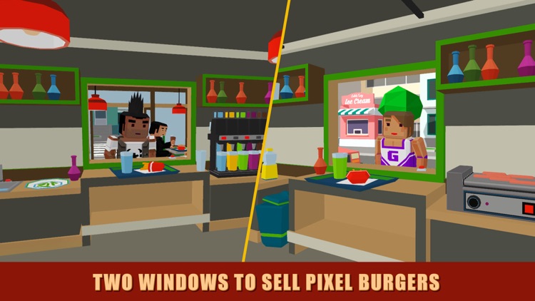 Pixel Burger Simulator 3D - 2 Full