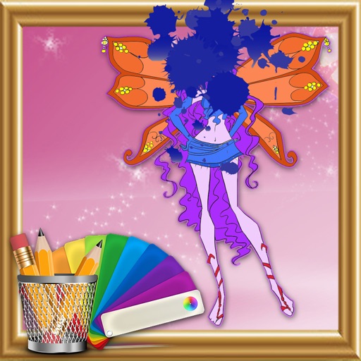 Draw Pages Game Winx Club Version icon