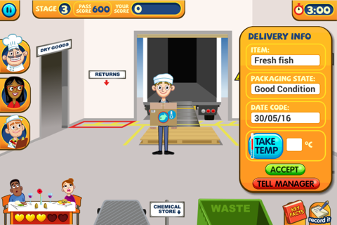 A Game to Train Food Safety screenshot 3