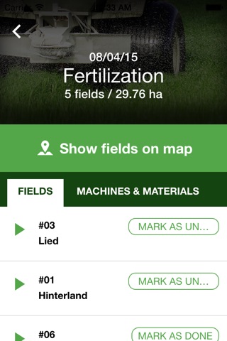 VitalFields farm fieldbook screenshot 2