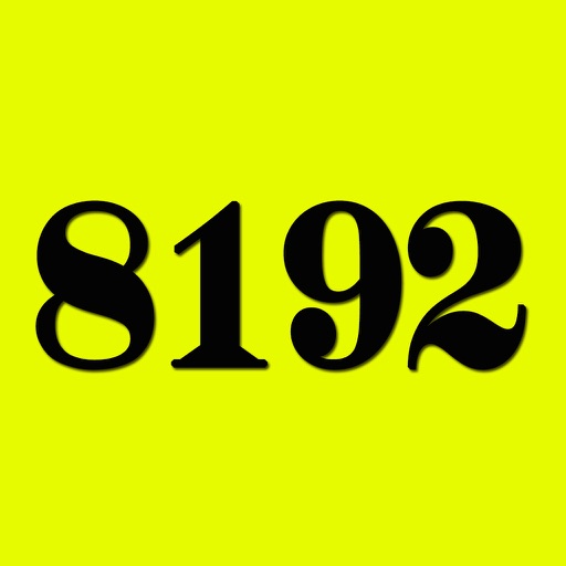 8192 -The Bigger Brother of 2048, Free Puzzle Game iOS App