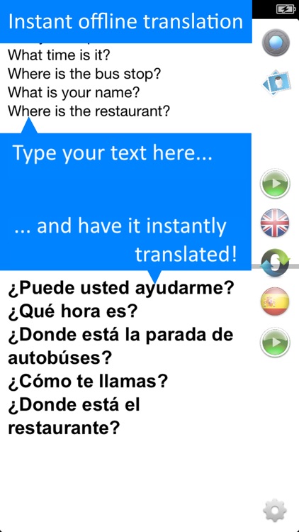 Spanish Offline Translator App