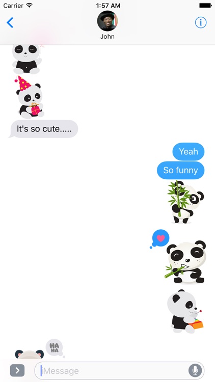 Naive Panda Sticker