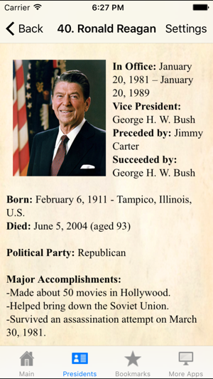 U.S.A. Presidents Pocket Reference Historic Guide(圖5)-速報App