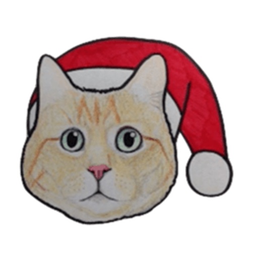 Merry Xmas Cat Stickers icon