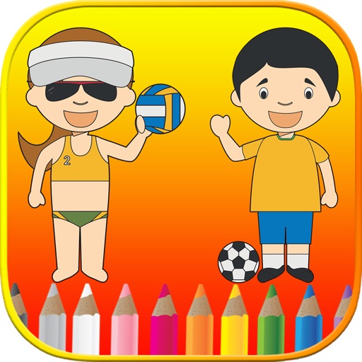 Sports Coloring Book - Free Color Pages For Kids Icon